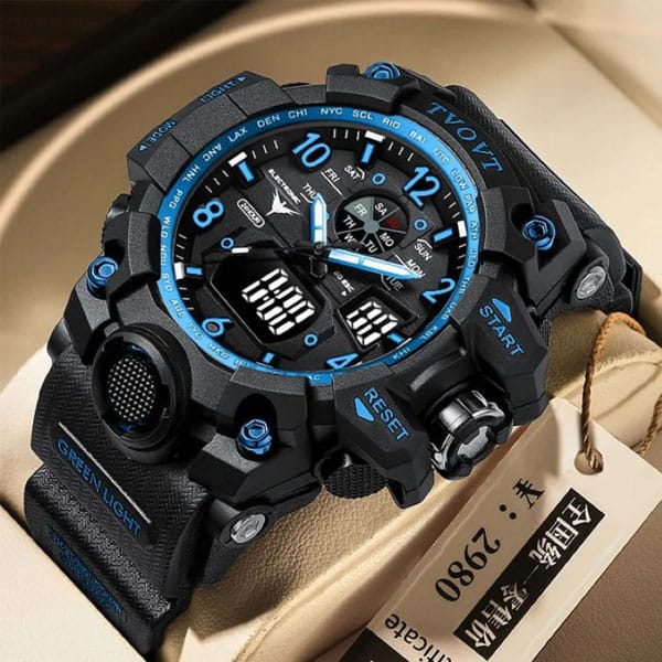 TVOVT Men's Waterproof Sports Watch With Japan Movement